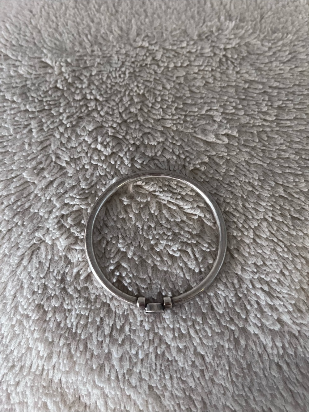 Sterling and White Topaz bangle bracelet - Picture 2 of 4